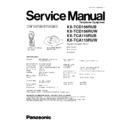 Panasonic KX-TCD156RUB, KX-TCD156RUW, KX-TCA115RUB, KX-TCA115RUW Service Manual
