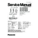 Panasonic KX-TCD325UA, KX-TCA132UA, KX-TCA130UA Service Manual