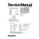 kx-tcd556uat, kx-tcd556uav, kx-tca151uat, kx-tca151uav service manual