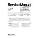 Panasonic KX-TCD586UAS, KX-TCA158UAS (serv.man2) Service Manual Supplement