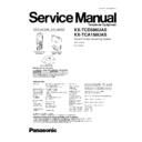 Panasonic KX-TCD586UAS, KX-TCA158UAS Service Manual