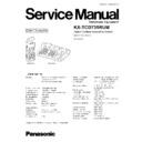 Panasonic KX-TCD735RUM Service Manual