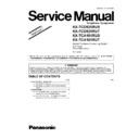 Panasonic KX-TCD825RUS, KX-TCD825RUT, KX-TCA181RUS, KX-TCA181RUT (serv.man3) Service Manual Supplement