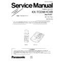 Panasonic KX-TCD961CXB Service Manual Simplified
