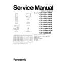 Panasonic KX-TG6811RUB, KX-TG6811RUM, KX-TG6812RUB, KX-TG6821RUB, KX-TG6821RUM, KX-TG6822RUM, KX-TG6881RUB, KX-TG6891RUB, KX-TGA681RUB, KX-TGA681RUM, KX-TGA20EXB Service Manual