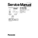 Panasonic KX-TG8125RU, KX-TGA810RU, KX-TGA810RUS, KX-TGA810RUT Service Manual