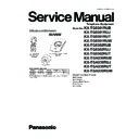 Panasonic KX-TG8301RUB, KX-TG8301RUJ, KX-TG8301RUT, KX-TG8301RUW, KX-TG8302RUB, KX-TG8302RUJ, KX-TG8302RUT, KX-TGA830RUB, KX-TGA830RUJ, KX-TGA830RUT, KX-TGA830RUW Service Manual
