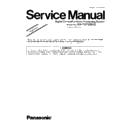 Panasonic KX-TGF320UC Service Manual Supplement