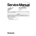 Panasonic KX-TS2361UAW Service Manual Supplement