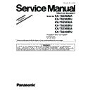 Panasonic KX-TS2362UA, KX-TS2362RU, KX-TS2363UA, KX-TS2363RU, KX-TS2365UA, KX-TS2365RU Service Manual Supplement
