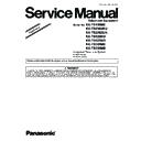 Panasonic KX-TS2382RU, KX-TS2382UA Service Manual Supplement