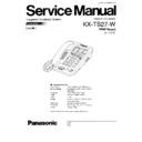 kx-ts27-w service manual