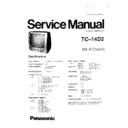 Panasonic TC-14D2 Service Manual