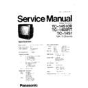 Panasonic TC-14S10R, TC-1405RT, TC-14S1 Service Manual