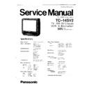 Panasonic TC-14SV2 Service Manual