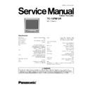 Panasonic TC-15PM10R, TC-14D3, TC-21D3, TX-14D3T, TX-21D3T Service Manual
