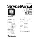 tc-21l10r, tc-2125rt, tc-21f1 service manual