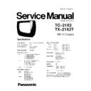 Panasonic TC-21X2, TX-21X2T Service Manual