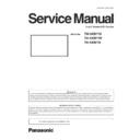 Panasonic TH-50BF1U, TH-50BF1W, TH-50BF1E Service Manual