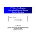 Panasonic TH-50PB2E, TH-65PB2E Other Service Manuals