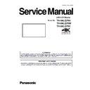 Panasonic TH-84LQ70U, TH-84LQ70W, TH-84LQ70C Service Manual