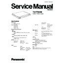 Panasonic TU-PT600B Service Manual