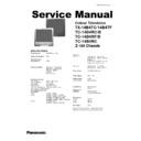 Panasonic TX-14B4TC, TX-14B4TF, TC-14B4RC, TC-14B4B, TC-14B4RF Service Manual