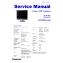 Panasonic TX-20LA5F, TX-20LA5P (serv.man3) Service Manual