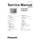 tx-20lb5f, g, tx-20lb5p, g service manual