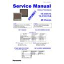 Panasonic TX-21CK1C, TX-21CK1B Service Manual Supplement