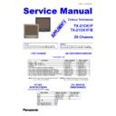 Panasonic TX-21CK1F, TX-21CK1B Service Manual Supplement