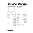 Panasonic TX-21FX50T Service Manual