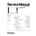 Panasonic TX-21PS77XQ Service Manual