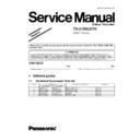 Panasonic TX-21RX20TH Service Manual Simplified