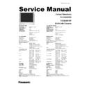 Panasonic TX-25AS10D, TX-25AS10F (serv.man2) Service Manual