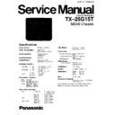 Panasonic TX-25G15T Service Manual