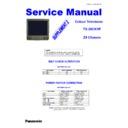 Panasonic TX-28CK1P Service Manual Supplement