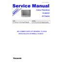Panasonic TX-28EX3F Service Manual Supplement