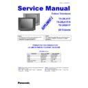 Panasonic TX-28LK1F, TX-28LK1S, TX-28SK1F (serv.man2) Service Manual Supplement