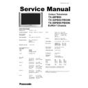 Panasonic TX-28PB50, TX-32PB50, TX-32PB50N, TX-36PB50, TX-36PB50N Service Manual