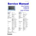 Panasonic TX-28PL10D, TX-28PL10F Service Manual
