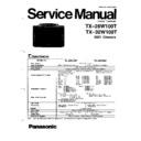 tx-28w100t, tx-32w100t service manual