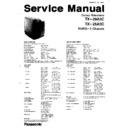 Panasonic TX-29A3C, TX-25A3C Service Manual