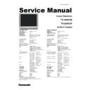 Panasonic TX-29AK3D, TX-29AK3F (serv.man2) Service Manual