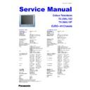 Panasonic TX-29AL10D, TX-29AL10F Service Manual