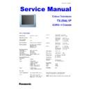 Panasonic TX-29AL1P Service Manual