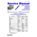Panasonic TX-29AS1D, TX-29AS1F, TX-29AS1B Service Manual Supplement