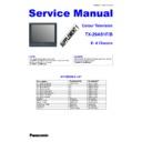 Panasonic TX-29AS1FB Service Manual Supplement