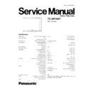 Panasonic TX-29F250T Service Manual