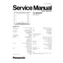 Panasonic TX-29FG20T Service Manual